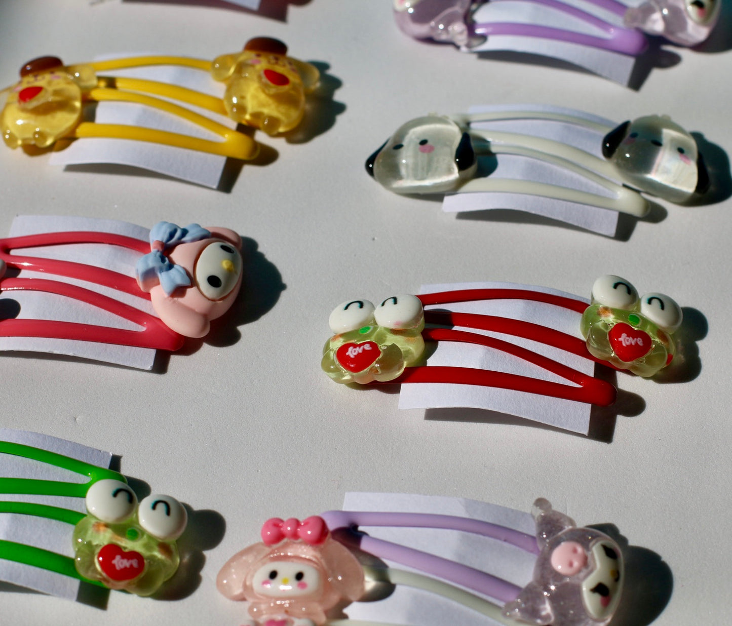 Sanrio hairclips full set